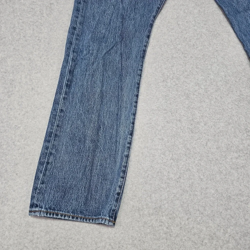 Levi's 501 Jeans Men's 38x34 *32 Button Fly Denim Blue Medium Wash Cotton Cowboy